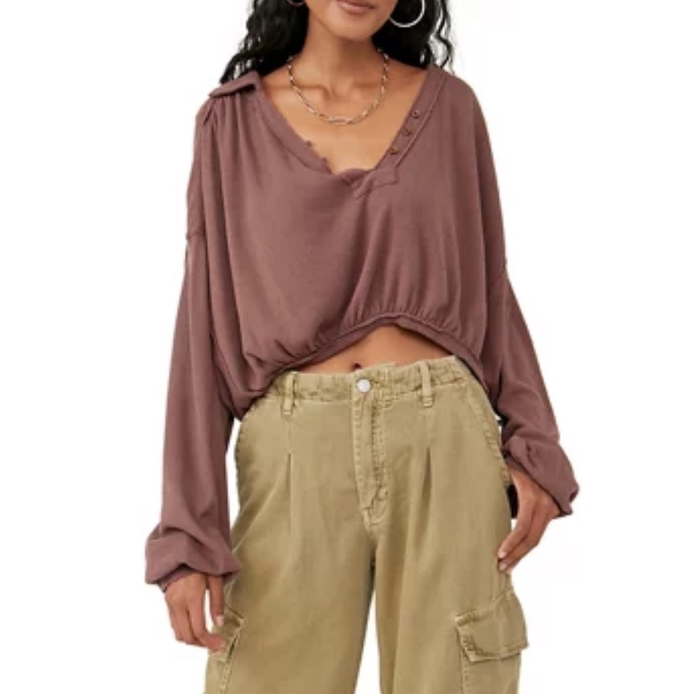 Free People✨Cotton & Linen Top